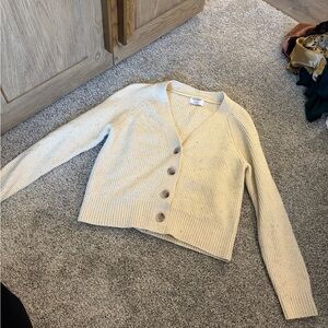 Old Navy Beige Button-Up Women's Cardigan